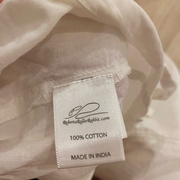 Roberta Roller Rabbit White and Pink Elephant Pajama Bottoms - Picture 5 of 5